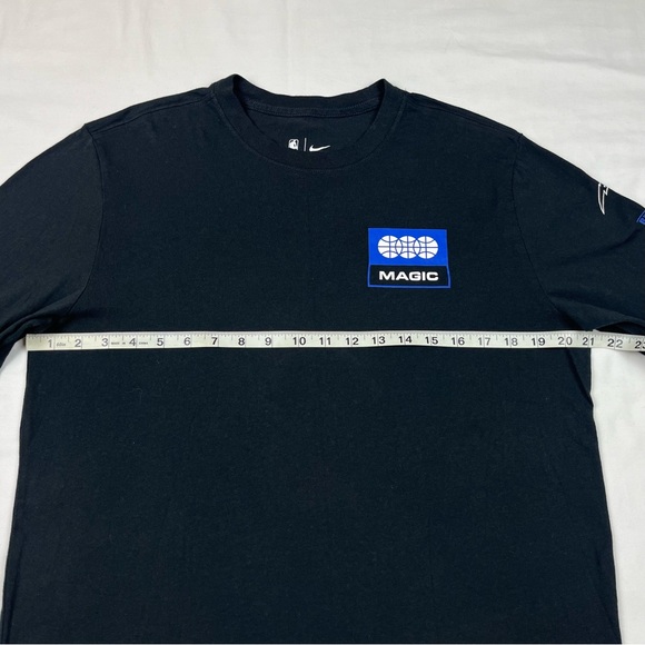 Nike Orlando Magic Mens Long Sleeve T-Shirt Sz Medium Swoosh Records Black A5 - Picture 8 of 9